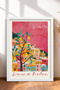 La Dolce Vita Lemon Tree and Positano Framed Painting, Italy Poster, Wall Decor, Itp106.