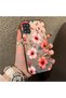 Samsung Galaxy A31 Compatible, Pink Protective Case with a Large Floral Print, Offering Impact Protection.