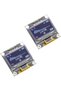 2pcs 0.96 Inch OLED Module 12864 128x64 SSD1306 Driver I2C Serial Display Board (blue)
