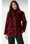 Women's Button-Down Faux Fur Jacket with Lining - 3