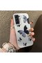Black and Gray Butterfly-Printed Protective Case Compatible with Samsung Galaxy S21 Fe, Offering Impact Protection.