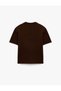 Crew Neck Short Sleeve Baklava Pattern Knit Sweater - 6