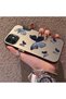 Black and Gray Butterfly-Printed Protective Case Compatible with iPhone 11, Offering Impact Protection. - 2