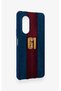 Huawei Nova 9Se Compatible Burgundy Blue Patterned Silicone Case. - 3