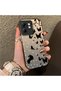 Infinix Hot 50I Compatible Case with a Dot and Butterfly Pattern, Suitable for Everyday Use.