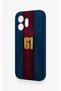 Honor 600 Compatible Burgundy and Blue Patterned Silicone Case. - 4