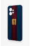 Redmi Note 12 4g Compatible Burgundy and Blue Patterned Silicone Case. - 4