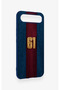 Tecno Spark Slim Compatible Burgundy and Blue Patterned Silicone Case. - 3