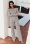 Women's Stylish Stretchy Gray Pajama Set - 5