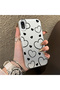Black Striped Silicone Case Compatible with iPhone Xr, Featuring a Simple and Stylish Design.