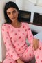 Women's Stylish and Flexible Pink Pajama Set. - 3