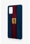 Samsung A71 Compatible Burgundy and Blue Patterned Silicone Case. - 4