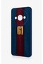 Redmi A3 Compatible Burgundy Blue Patterned Silicone Case. - 4