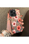 Pink Protective Case with a Large Floral Print, Compatible with Tecno Spark 40, Provides Impact Protection.