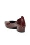 Stylish and Comfortable Women’S Classic High-Heeled Shoes with a Burgundy Crocodile Pattern, Made of Genuine Leather, Model 25461068K. - 4