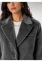 Women's Button-Down Faux Fur Jacket with Lining - 4
