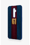 Oppo Reno 2Z Compatible Burgundy and Blue Patterned Silicone Case. - 4