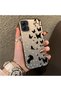 Samsung Galaxy A05 Compatible Case with a Dot and Butterfly Pattern, Suitable for Everyday Use.