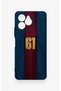 Omix X6 Compatible Silicone Case with Burgundy and Blue Pattern. - 2