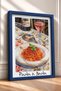 Pasta & Basta Pink Wine Spaghetti Framed Painting Italy Poster Living Room Kitchen Wall Decor Itp099 - 2