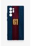 Samsung Note 20 Ultra Compatible Burgundy and Blue Patterned Silicone Case. - 2