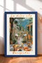 Buongiorno Kubbeli Street Kruvasan Framed Painting Italy Poster Living Room Kitchen Wall Decor Itp127