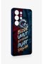 Samsung S26 Ultra Compatible Wavy Burgundy and Blue Patterned Silicone Case. - 3