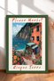 Flower Market Cinque Terre Florist Framed Painting Italy Poster Living Room Kitchen Wall Decor Itp142