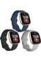 3 قطع من الأحزمة الرياضية المتوافقة، حزام بديل من السيليكون الناعم لـ Fitbit Versa 3