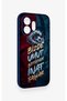 Honor 600 Compatible Wavy Burgundy and Blue Patterned Silicone Case. - 3