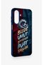 Samsung A26 Compatible Wavy Burgundy and Blue Patterned Silicone Case. - 3