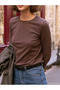 Uzun Kollu Basic T-shirt - 3
