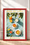 Caffè Del Mattino Turquoise Coffee Table Framed Painting Italy Poster Wall Decor Itp124 - 3