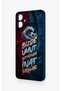 Samsung A06 Compatible Wavy Burgundy and Blue Patterned Silicone Case. - 4