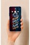 Wavy Burgundy and Blue Patterned Silicone Case Compatible with Realme 11 Pro.