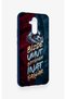 Huawei Mate 20 Lite Compatible Wavy Burgundy and Blue Patterned Silicone Case. - 3