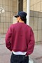 Fw Cool Puff Boxy Fit Burgundy Sweatshirt - 3