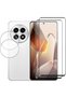2+2 Pack Compatible with Oneplus 13 Tempered Glass Screen Protector & Camera Protector, 3D Camera Pr