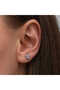 Silver Clover Stud Earrings for Women - 4