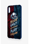 Huawei Y6 2019 Compatible Wavy Burgundy and Blue Patterned Silicone Case. - 4