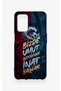 Oppo A55 Compatible Wavy Burgundy and Blue Patterned Silicone Case. - 2
