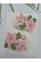 Sakura Mother & Daughter or Older Sister & Younger Sister Matching Knitted Hair Clip Set, Handmade, 100% Cotton, Hair Clip for Babies with Thin Hair & Mother's Hair Clip Set. - 5