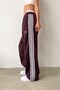 Side Stripe Velour Track Pants for Men - 6