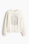 Baskılı Oversize Sweatshirt - 3
