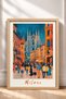 Milan Cathedral Framed Picture in a Starry Night, Italy Poster, Living Room, Kitchen, Wall Decor, Itp135. - 3