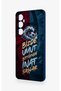 Realme C65 Compatible Wavy Burgundy and Blue Patterned Silicone Case. - 4