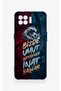 Oppo Reno 4 Lite Compatible Wavy Burgundy and Blue Patterned Silicone Case. - 2
