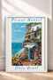 Flower Market Italy Coast Florist Framed Painting Italy Poster Living Room Kitchen Wall Decor Itp136 - 3