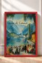 Dinner on the Lake Como, Framed Painting, Italy Poster, Living Room, Kitchen, Wall Decor, Itp134. - 3