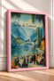 Dinner on the Lake Como, Framed Painting, Italy Poster, Living Room, Kitchen, Wall Decor, Itp134. - 2